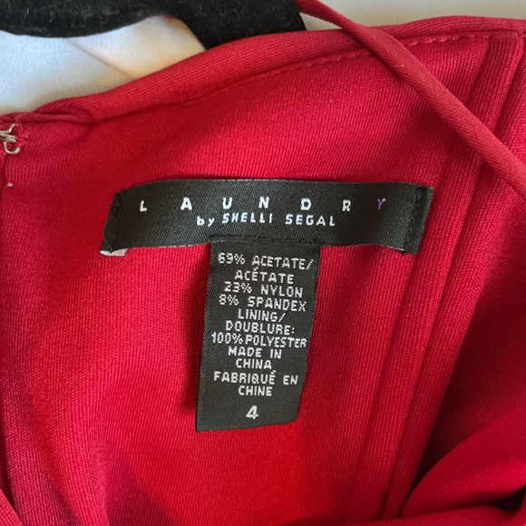 Laundry by Shelli Segal burgundy formal dress - Picture 3 of 6